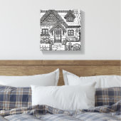 石板コテージ#44 キャンバスプリント (インサイチュ (寝室))