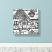 石板コテージ#44 キャンバスプリント (インサイチュ (ウッドフロア))