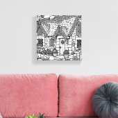 石板コテージ#45 キャンバスプリント (インサイチュ (リビング))