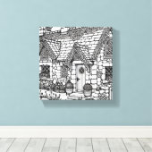 石板コテージ#45 キャンバスプリント (インサイチュ (ウッドフロア))