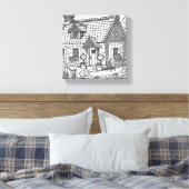 石板コテージ#46 キャンバスプリント (インサイチュ (寝室))