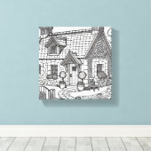 石板コテージ#46 キャンバスプリント (インサイチュ (ウッドフロア))