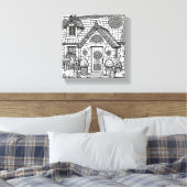石板コテージ#47 キャンバスプリント (インサイチュ (寝室))