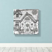 石板コテージ#47 キャンバスプリント (インサイチュ (ウッドフロア))