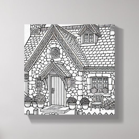 石板コテージ#49 キャンバスプリント (正面)