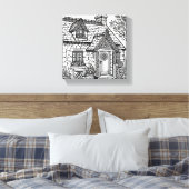 石板コテージ#50 キャンバスプリント (インサイチュ (寝室))