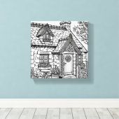 石板コテージ#50 キャンバスプリント (インサイチュ (ウッドフロア))