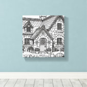 石板コテージ#6 キャンバスプリント (インサイチュ (ウッドフロア))