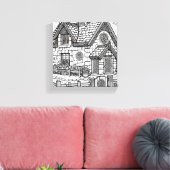 石板コテージ#8 キャンバスプリント (インサイチュ (リビング))