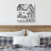 石板コテージ#8 キャンバスプリント (インサイチュ (寝室))