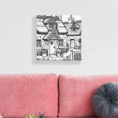 石板コテージ#9 キャンバスプリント (インサイチュ (リビング))