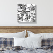 石板コテージ#9 キャンバスプリント (インサイチュ (寝室))