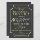 石板サインボードリハーサルディナー 招待状 (正面/裏面)