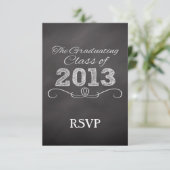 石板シャルボードスタイル卒業 出欠カード (スタンド正面)