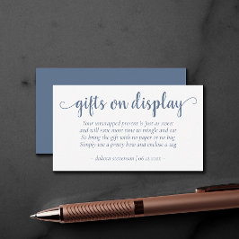 石板シンプルギフトをディスプレイ | ダスティブルーイベント エンクロージャーカード