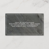 石板ダークロックの背景 名刺 (裏面)