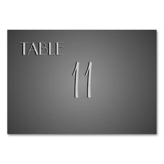 石板テーブル番号 テーブルナンバー (正面)