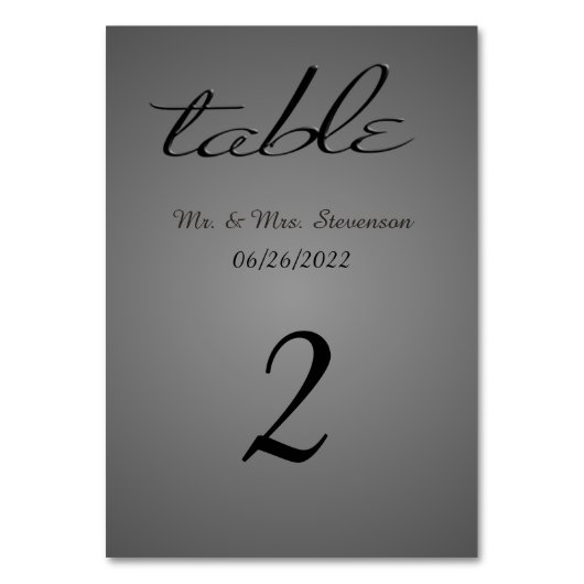 石板テーブル番号 テーブルナンバー (正面)