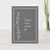 石板デザイン卒業ギフトお礼 サンキューカード (正面)