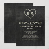 石板ブライダルシャワー招待状 招待状 (正面/裏面)