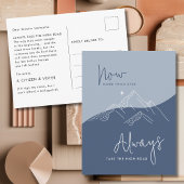 石板ブルーが上院議員の道を登る ポストカード