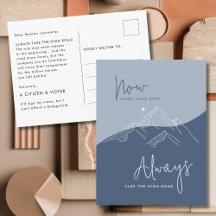 石板ブルーが上院議員の道を登る