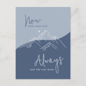 石板ブルーが上院議員の道を登る ポストカード (正面)