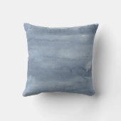 石板ブルーウォーターカラー装飾用クッション クッション (裏面)