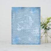 石板ブルーグランジスクラップブック紙 (スタンド正面)