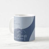 石板ブルーテイクザハイロード コーヒーマグカップ (正面左)