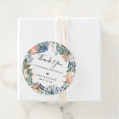 石板ブルーピーチボタニカルリース フェイバータグ (インサイチュ)