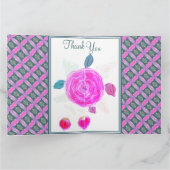 石板ブルーフローズンサンキューカード カード (内部)