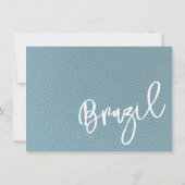 石板ブルーブラジル旅券 サンキューカード (裏面)