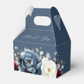 石板ブルーブルガンディホワイトアイボリーボホブライダルシャワー フェイバーボックス (正面サイド)