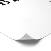 石板ブルーブルガンディーホワイトブライダルシャワーウェルカム ポスター (角)