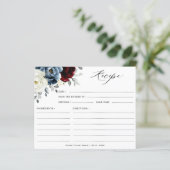 石板ブルーブルゴーニュアイボリーブライダルシャワーレシピ (スタンド正面)