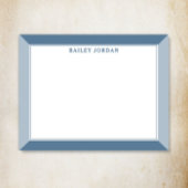 石板ブルーメンズ2トーンプロフェッショナル文房具 ノートカード