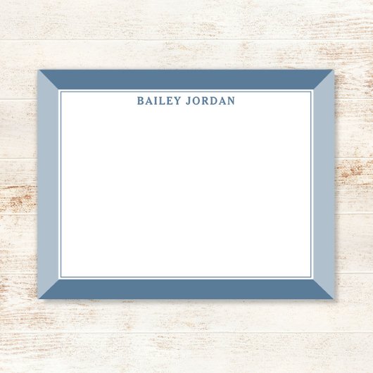 石板ブルーメンズ2トーンプロフェッショナル文房具 ノートカード