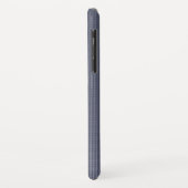 石板ブルーモノグラムのiPhone XSケース Case-Mate iPhoneケース (裏面/左)