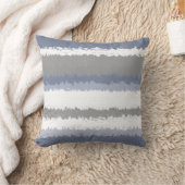 石板ブルー、グレー、白抽象芸術 クッション (ブランケット)