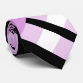 石板ブルー、ラン、ブラック&ホワイトの格子模様 ネクタイ (ロール)