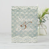 石板ブルー 招待状 (スタンド正面)