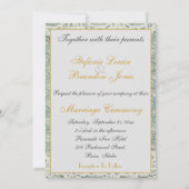 石板ブルー 招待状 (裏面)