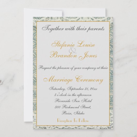 石板ブルー 招待状 (裏面)