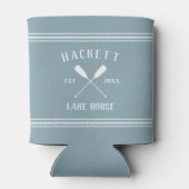 石板ブ素朴ルーズパーソナライズされたレイクハウス 缶クーラー (裏面)