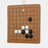 石板付き平生九時パーソナライズされた間板 セラミックオーナメント (左)