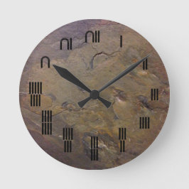 石板古代エジプトの数字 ラウンド壁時計