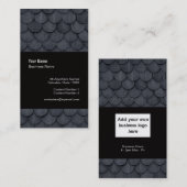 石板屋根のタイル職人のスレート工のテンプレートの名刺 名刺 (正面/裏面)