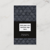 石板屋根のタイル職人のスレート工のテンプレートの名刺 名刺 (裏面)