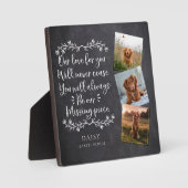 石板恋しく思のピース写真コラージュPETメモリアル フォトプラーク (正面)